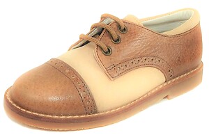 A-5058 - Tan Cap Toe Oxfords - Euro 24 Size 8