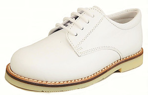 FARO A-5078 - Toddler White Nubuck Oxfords