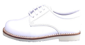 FARO A-5078 - Toddler White Nubuck Oxfords