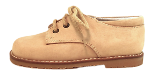 A-591 - Boys' Tan Oxfords -Euro 23 Size 7