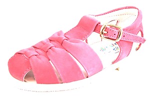 A-7079 - Fuchsia T-Strap Sandals