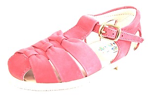 A-7079 - Fuschia T-Strap Sandals