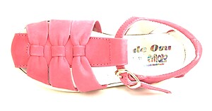 A-7079 - Fuschia T-Strap Sandals