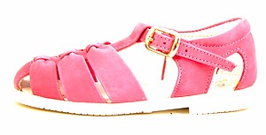 A-7079 - Fuchsia T-Strap Sandals