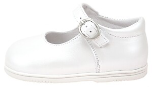B-111 B (Sale) - White Pearl Mary Janes