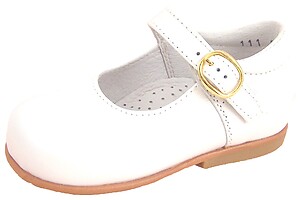 B-111 - White Pearl Dress Mary Janes