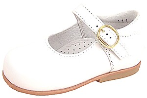 B-111 - White Pearl Dress Mary Janes
