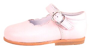 B-112 - Pink Scalloped Mary Janes