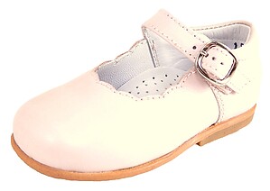 B-112 - Pink Scalloped Mary Janes