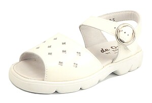B-115 - Cream Patent Sandals