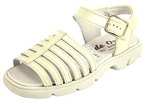 B-116 - Ivory Patent Sandals