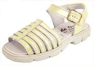 B-116 - Ivory Patent Sandals