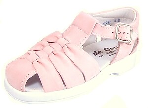 B-120 - Pink T-Strap Sandals