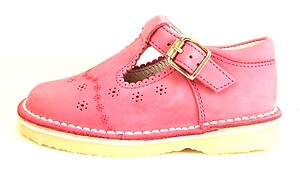 B-126 - Fuchsia T-Straps - Euro 22 Size 6