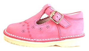 B-126 - Fuchsia T-Straps - Euro 22 Size 6