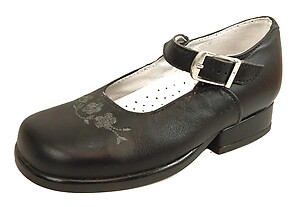 B-185 - Black Pearl Mary Janes - Euro 25 Size 7.5