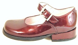 B-219 - Burgundy Patent Dress Shoes - Euro 24 Size 7