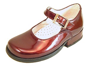 B-219 - Burgundy Patent Dress Shoes - Euro 24 Size 7
