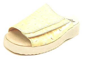 FARO B-232 - Lemon Faux-Ostrich Patent Slides