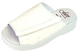 FARO B-232 - Ivory Faux-Ostrich Patent Slides