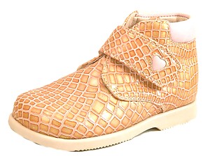 B-2422 - Pink/Gold Booties - Euro 23 Size 6-6.5
