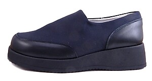 FARO B-3002 - Navy Microfiber Slip-ons