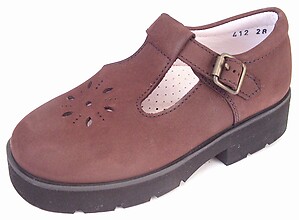 FARO B-412 - Brown Nubuck T-Straps