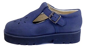 FARO B-412 - Navy Nubuck T-Straps