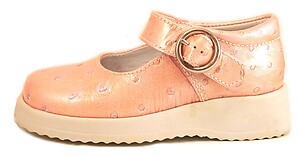 Faro B-434 - Pink/Coral Patent Mary Janes -European 24 Size 6.5