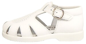 B-440 - Toddlers' White Fisherman Sandals