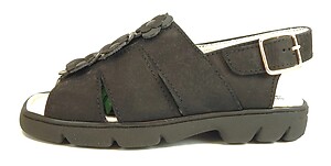 B-470 - Black Nubuck Sandals