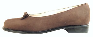 B-5202 - Brown Nubuck Ballet Flats - Euro 31 Size 13