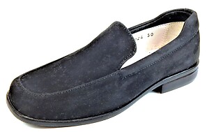 Faro B-6024 - Black Nubuck Loafers - Euro 30 Size 12