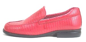 FARO B-6024 (Sale) - Red Faux-Snake Loafers