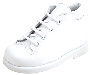 B-6066 (SALE) - White Leather Walking Boots