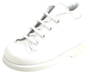 B-6066 - White Leather Walking Boots