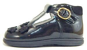 B-6102 - Black Patent High Tops