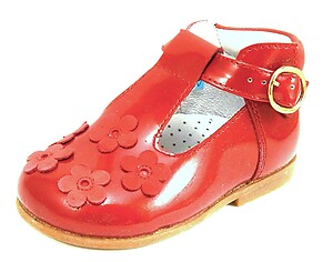 B-6102 Red Patent Flower High Tops