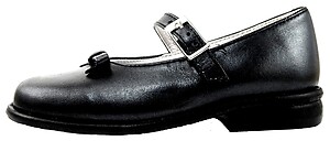 B-6121 - Black Bow Mary Janes