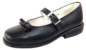 B-6121 - Black Bow Mary Janes