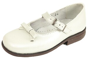 B-6121 - Ivory Mary Janes - Euro 24 Size 7