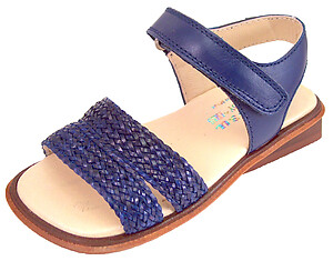 B-6332 - Navy Blue Woven Sandals