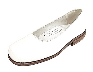 B-6430 - White Ballet Flats - Euro 28 US 10-10.5
