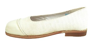B-6707 - Linen Dress Flats - Euro 27 US Size 10