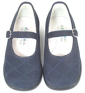 B-6711 - Navy Nubuck Dress Shoes