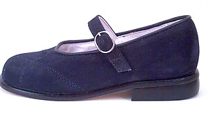 B-6711 - Navy Nubuck Dress Shoes