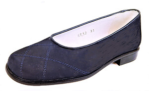 B-6712 - Navy Nubuck Ballet Flats