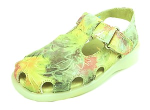 B-6814 - Green Pink Sandals - Euro 25 Size 8