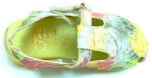 B-6814 - Green Pink Sandals - Euro 25 Size 8