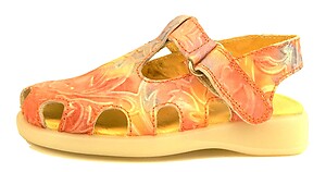 B-6814 - Orange Tropical Sandals - Euro 25 Size 8